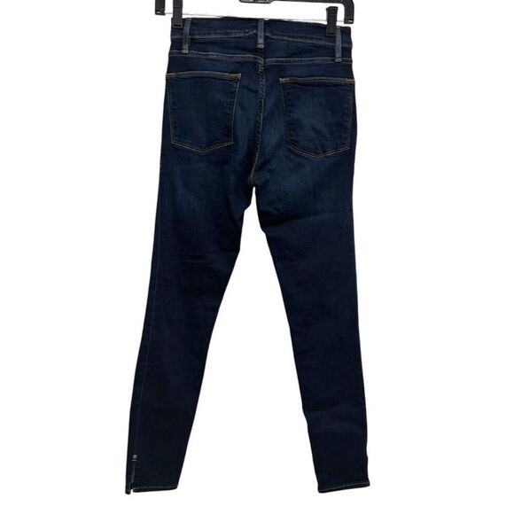 FRAME Women’s Jeans Le High Skinny Size 27  Stretch Hi Rise Dark Blue Wash - Picture 6 of 8